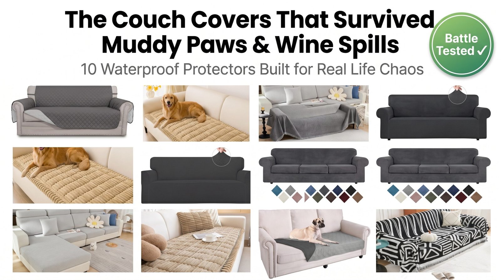 The Couch Covers That Survived Muddy Paws & Wine Spills