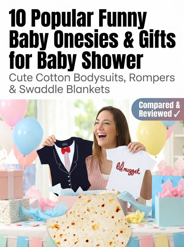 Cute Cotton Bodysuits, Rompers & Swaddle Blankets Badge: Compared & Reviewed ✓